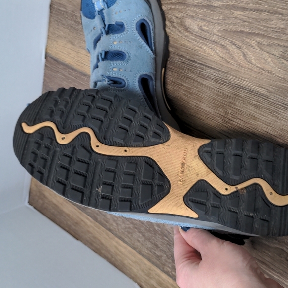 Lands End women's covered water shoes toggle strap blue GUC 7.5 - Picture 4 of 6